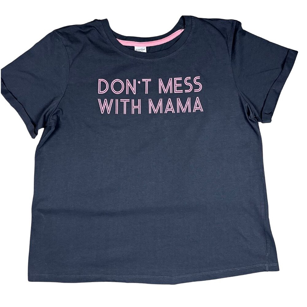 Sweet Soul Clothing Co. Gray “Don’t Mess With Mama” Tee (L), NWOT